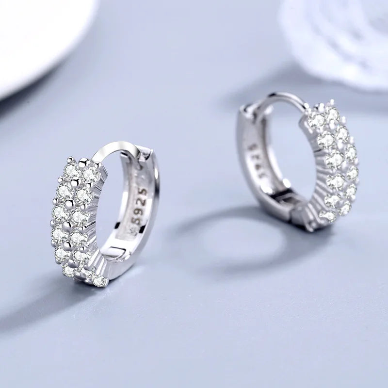 Silver Earrings Fashion High Quality Jewelry.