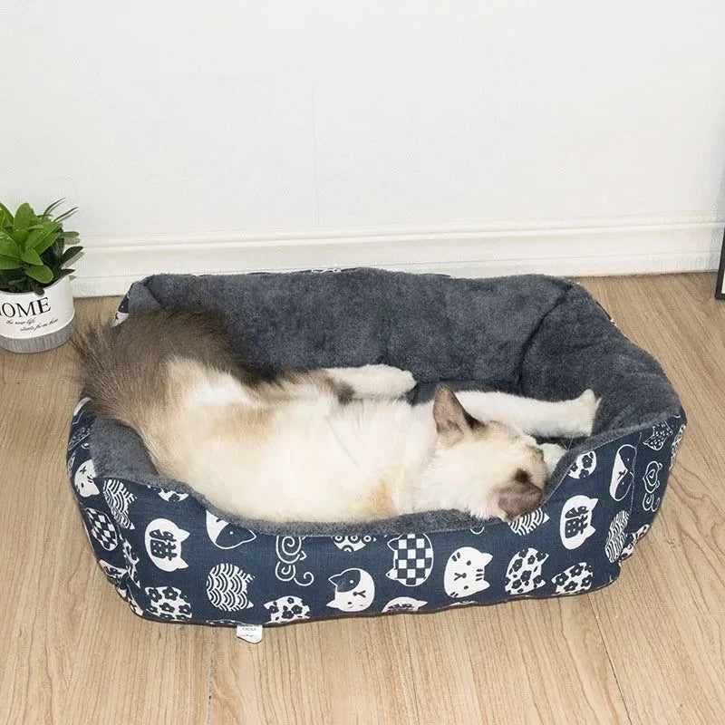 Large Pet Bed Warm Dog House Comfortable Plush cat Kennel Durable non-slip Pet Nest Soft Kennel For Small Medium Large Dog cat