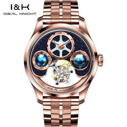 IDEAL KNIGHT 6805 Mechanical Watch for Men Automatic Movement Official Certification 100% Original High-end Man Hand Clock NEW