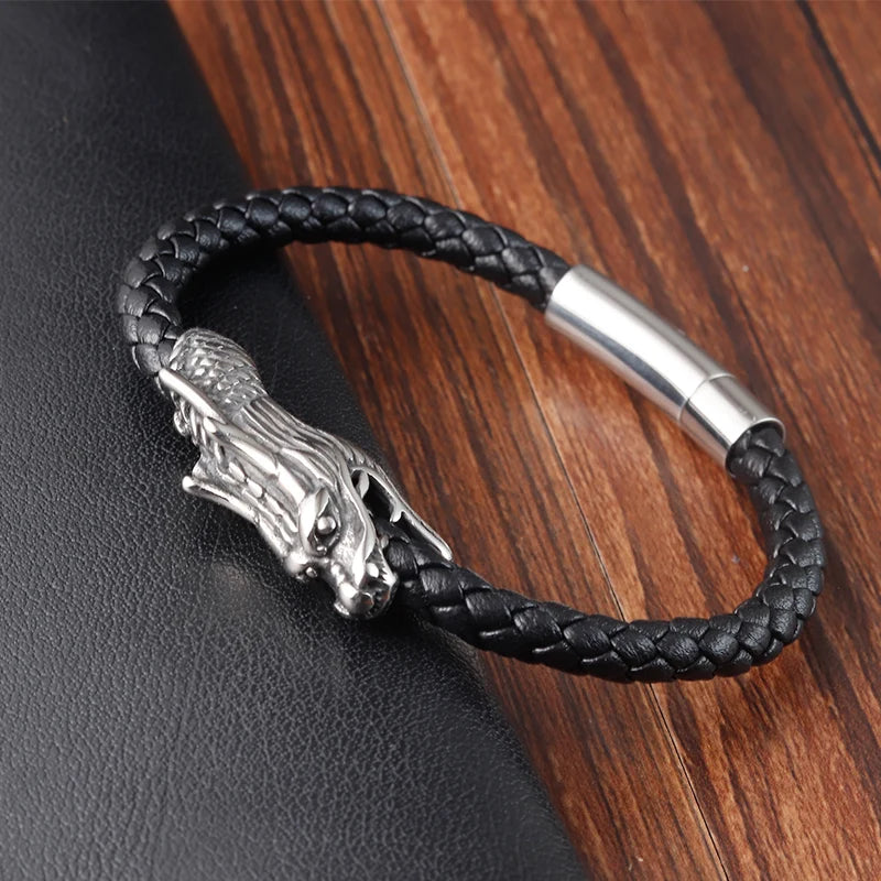 Men Jewelry bracelet Retro Chinese Symbol