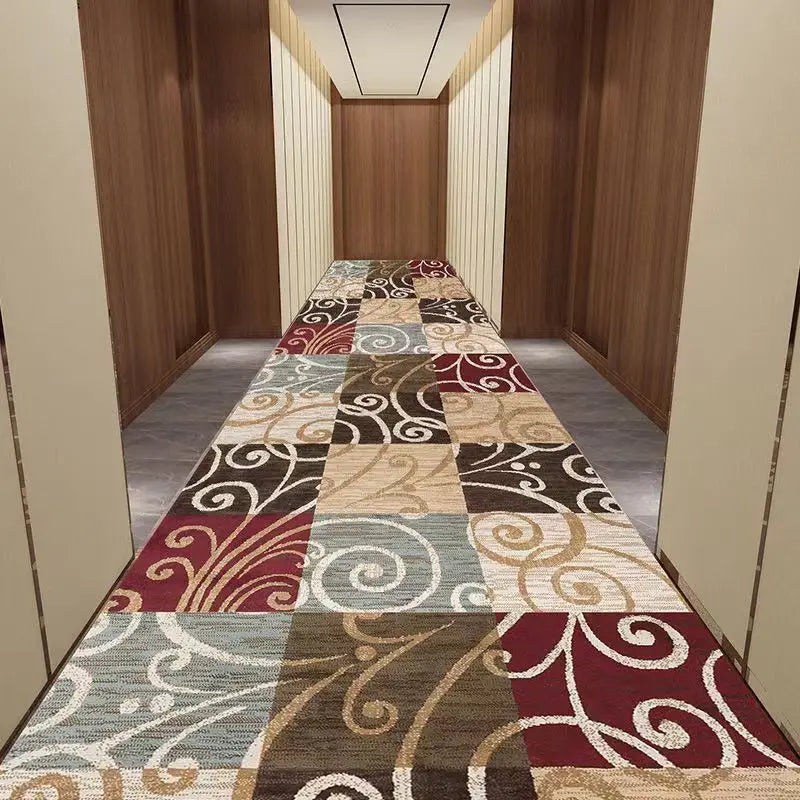 Nordic Style Living Room Area Rug Corridor Hallway Carpet Abstract Geometric Bedroom Rugs Kitchen Mat Crystal Velvet Doormat