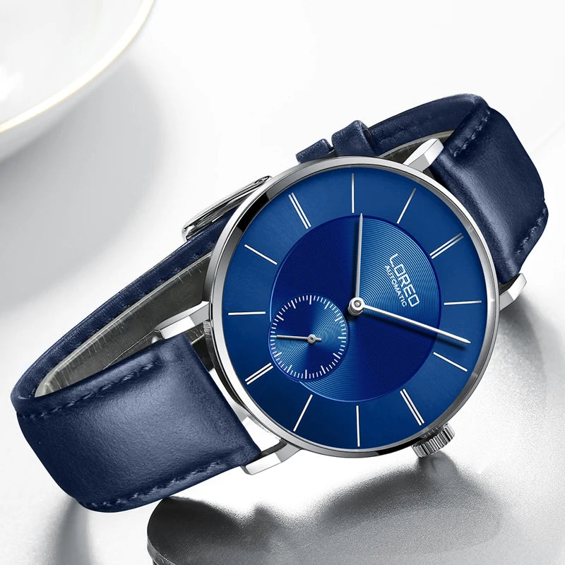 LOREO Luxury Brand Automatic Watches Mens Stylish Simplicity.