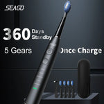 Seago Electric Sonic Toothbrush USB Rechargeable Adult.