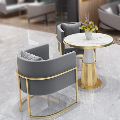 Office Nordic Dining Chairs Salon Modern Luxury Metal Ergonomic Dining Chairs Designer Gold Party Cadeira Home Furniture WK50CY