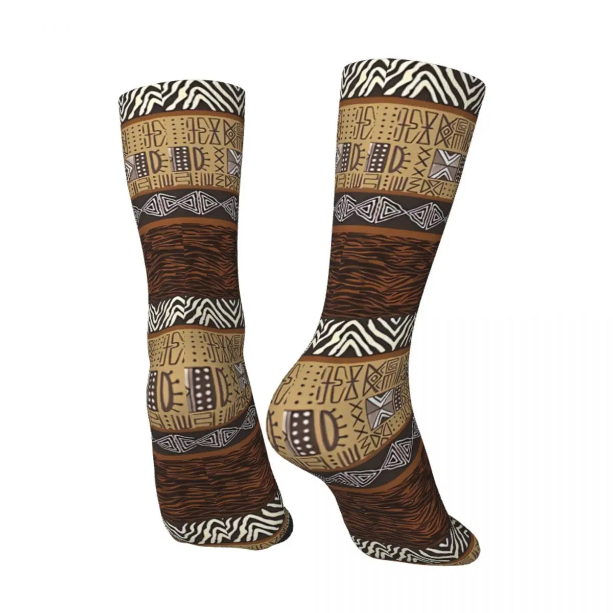 Funny Men's Socks Abstract Mixed African.