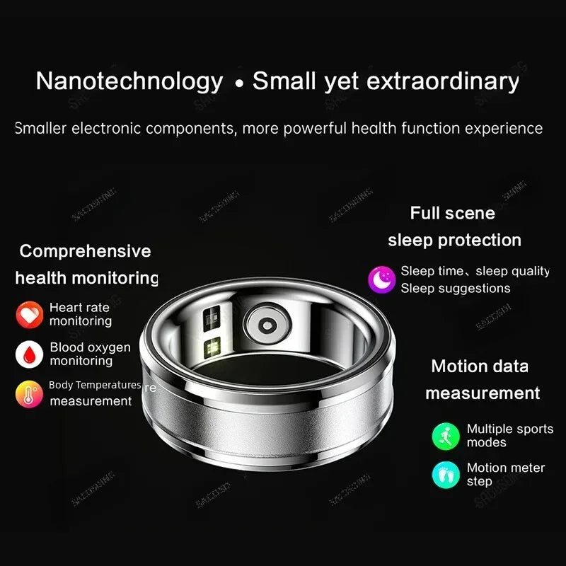 New Smart Ring Men Women Heart Rate.