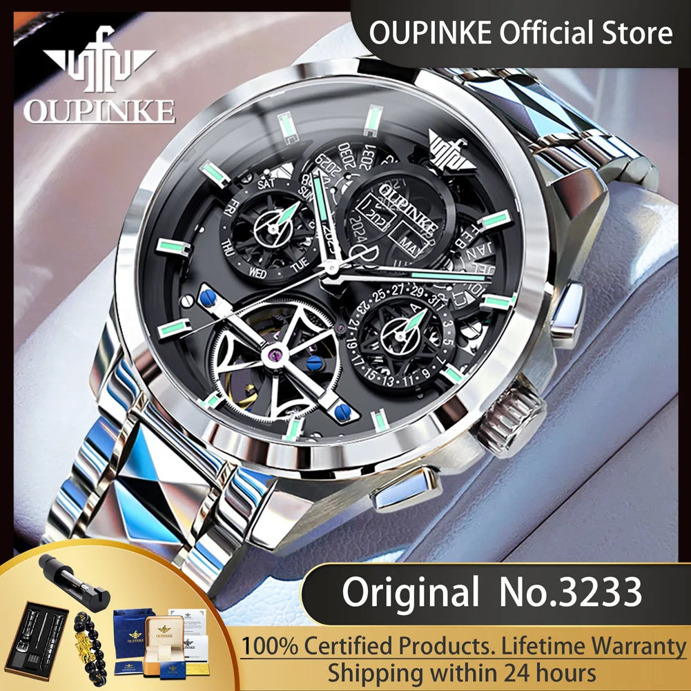 OUPINKE 3233 New Automatic Mechanical Watch For Men.