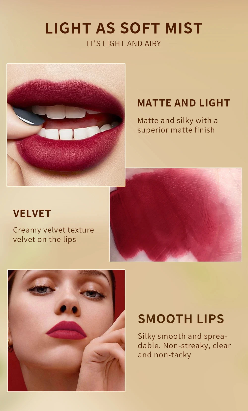 10 Colors 2 in 1 Matte Lipstick Lip.