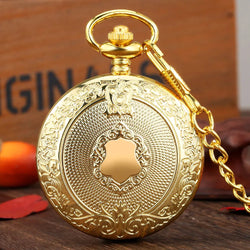 Glamour Golden Silvery Black bronze Quartz pocket watch.