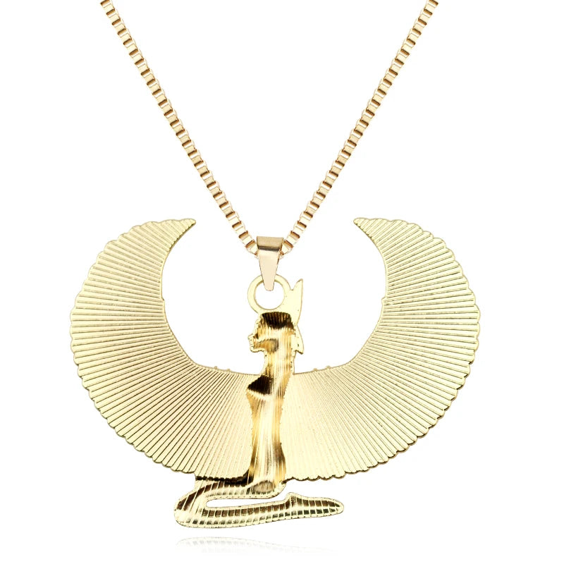 Ancient Egyptian Mythology Goddess Isis Wings.