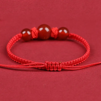 Chinese Style Dragon Bracelet 2024 Dragon Year Lucky Red Rope Bracelet Xmas Near Year Gift