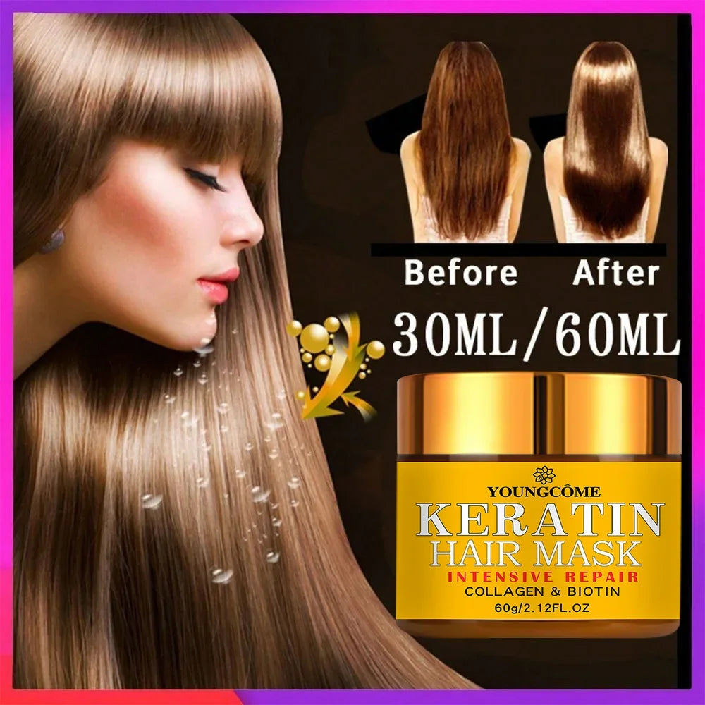 Hair Repairs Hair Mask Biotin Collagen Keratin Treatment Hairs Conditioner Hair Essential Oil Nourishing for Dry Damaged