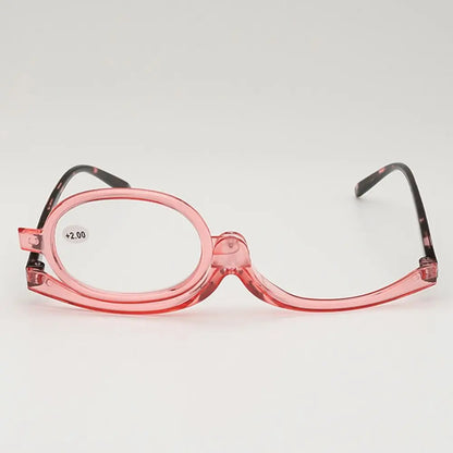 design rotating makeup reading glasses magnifying make