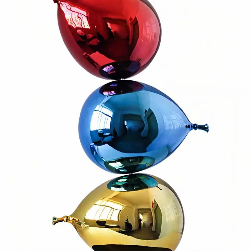 Fiberglass Colorful Balloon Sculpture Ornaments, Modern and Simple.