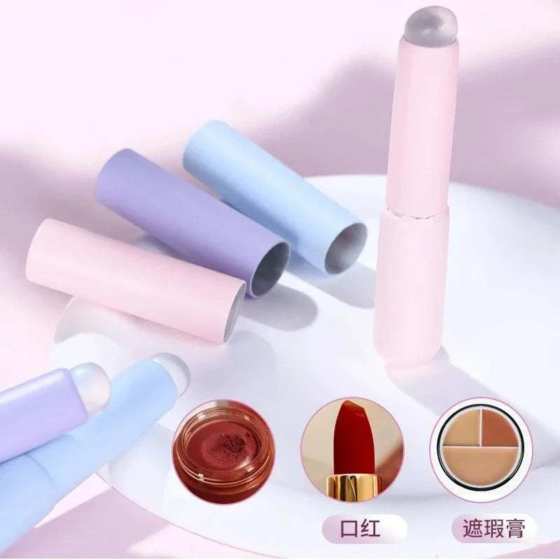 Upgrade Silicone Lip Brush With Cover 3pcs Angled Concealer