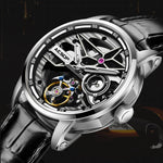 AESOP Men Mechanical Full Skeleton Watch.