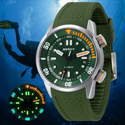 BERNY 20Bar Diver Men Mechanical Watch.