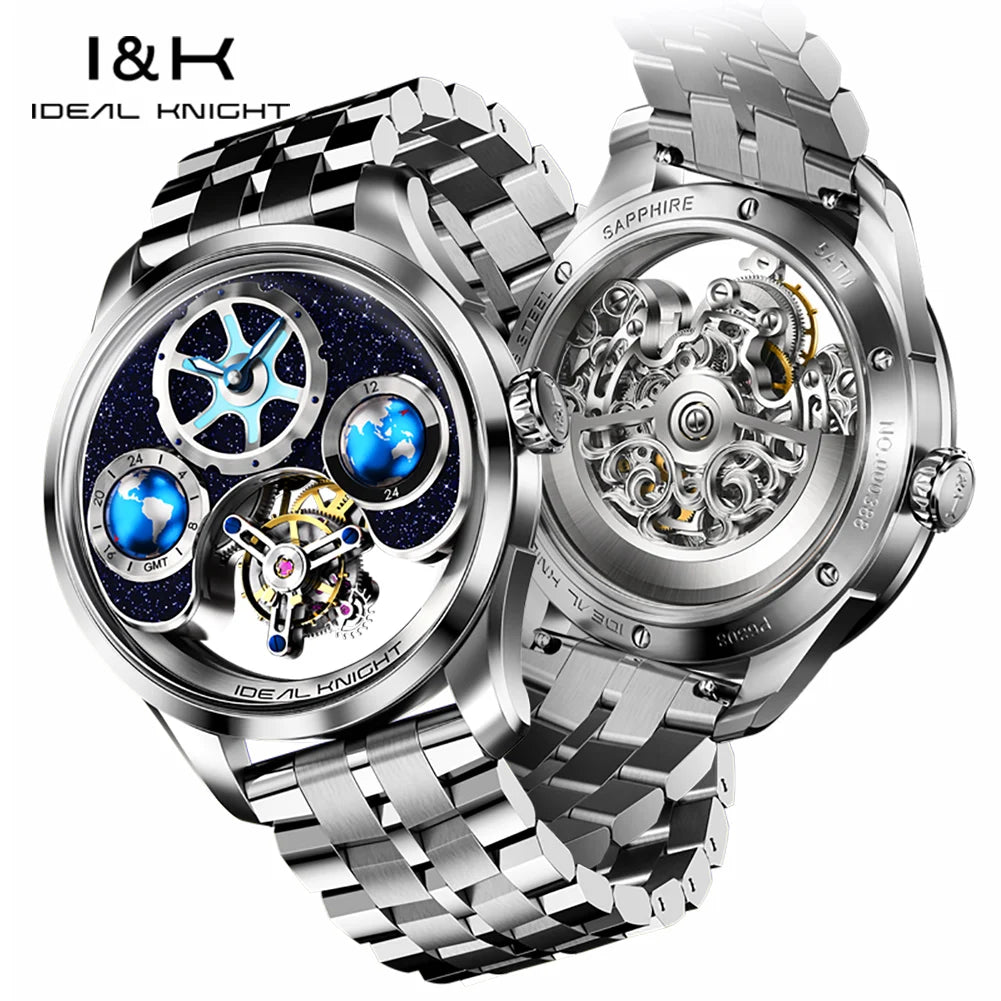 IDEAL KNIGHT 6805 Mechanical Watch for Men Automatic Movement Official Certification 100% Original High-end Man Hand Clock NEW