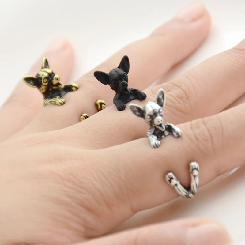 Rings For Women Animal Ring Dog Couple Ring