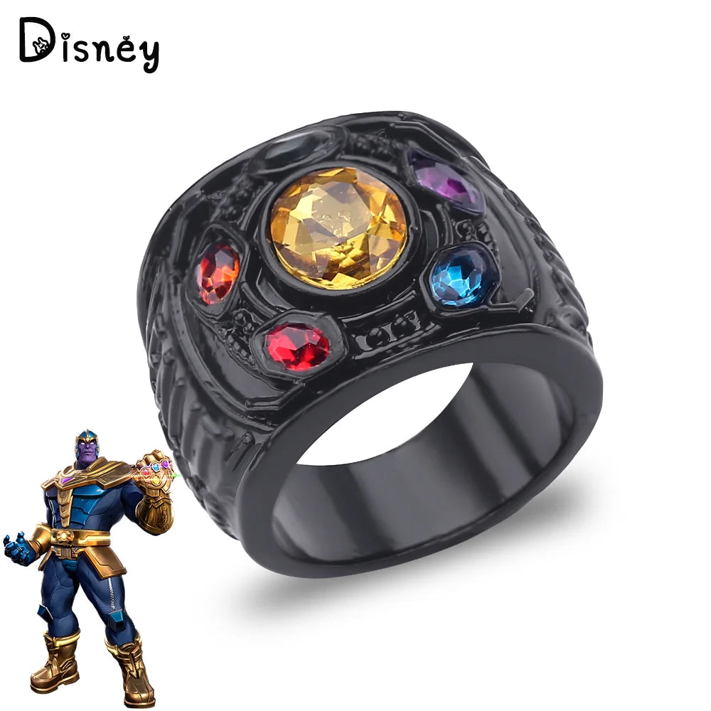 Marvel Movie The Avengers Thanos Gem Ring for Men.