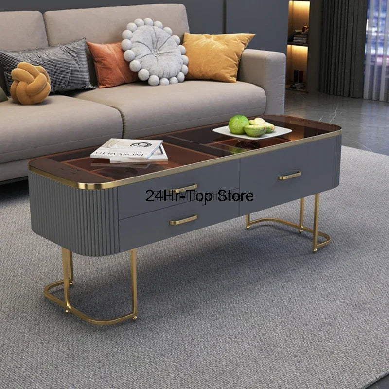 Luxurious Nordic Glam Coffee Table - Stylish and Functional Centerpiece.