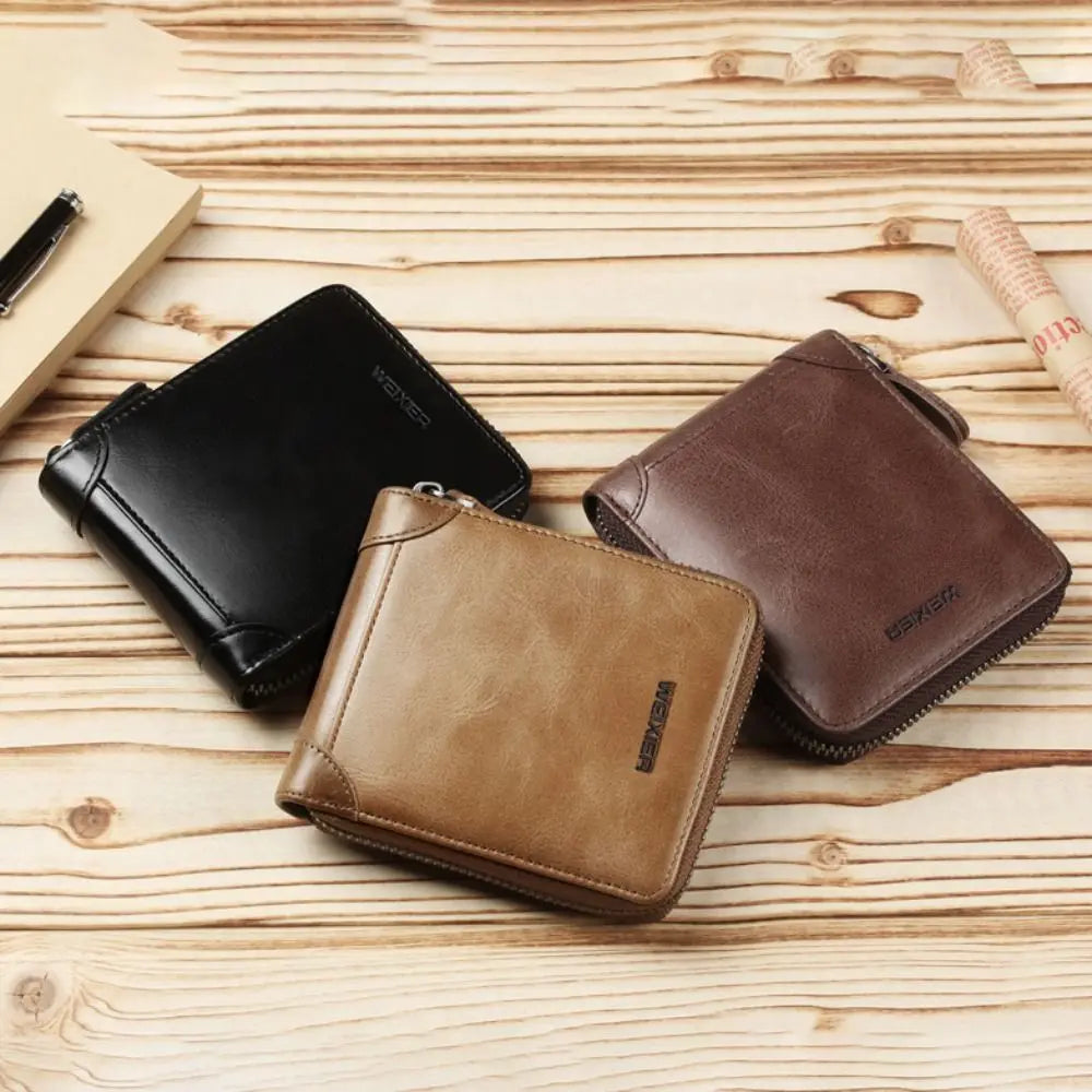 Vintage PU Leather Large Capacity Clutch Bag Men&