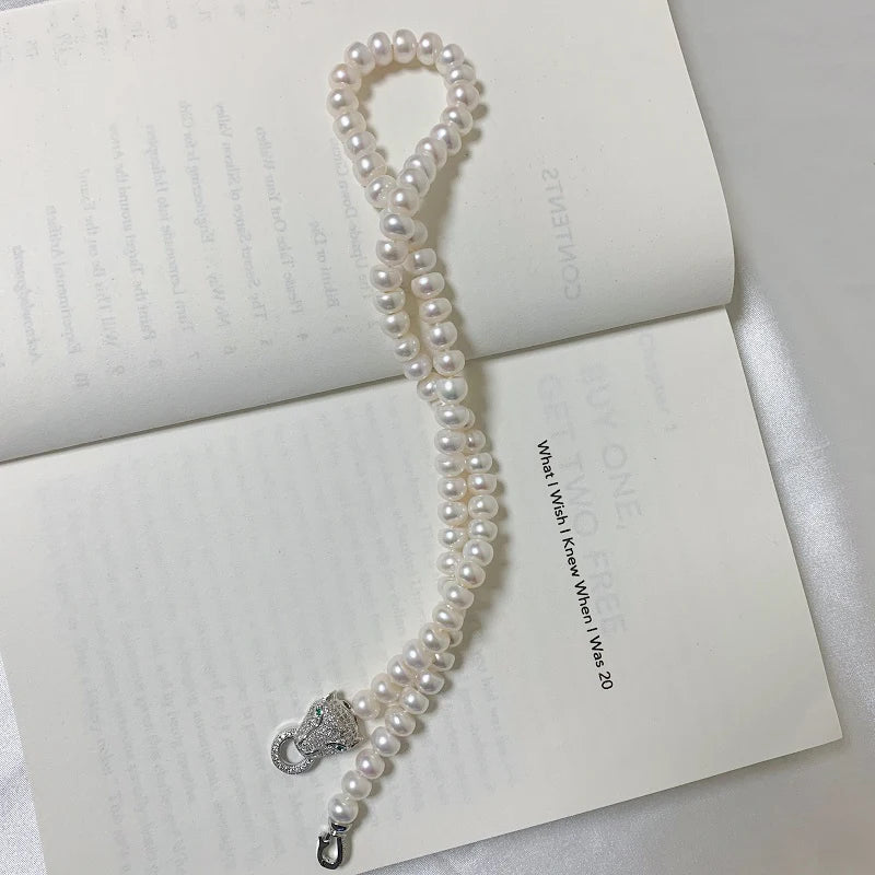 Natural Freshwater Pearl Necklace For Women Pretty Fashion Jewelry Gifts Vintage Korean Cute Gold Plated Choker Necklaces 2022