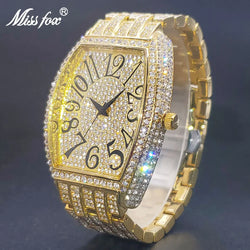 Men's Watches Gold Diamond Luxury Men.