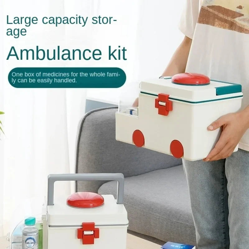 Multifunctional Ambulance Medicine Box Large Capacity.