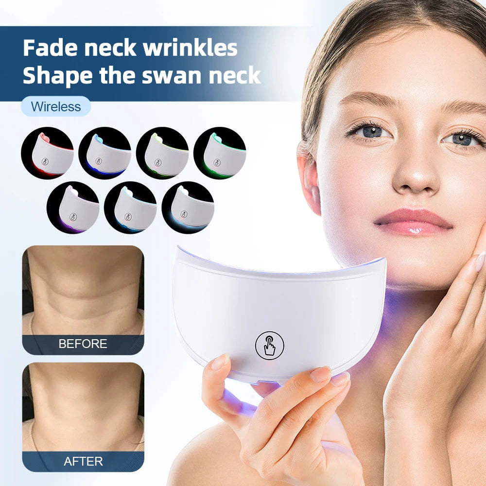 Face and Neck Beauty Machine LED Skin Care Massager