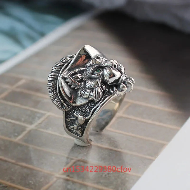 Silver Cat Rings Christmas Gift for unisex.