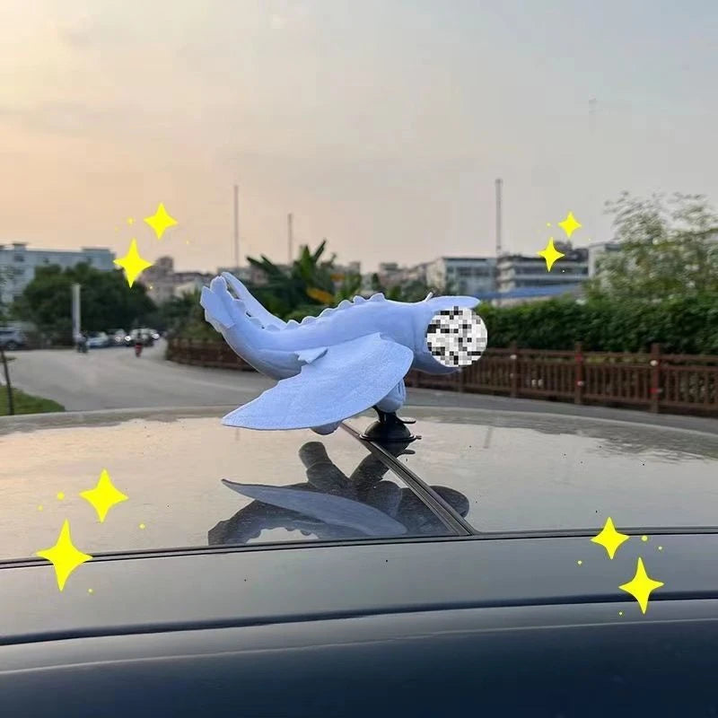 Car Roof Decoration Sunroof Doll Motorcycle.