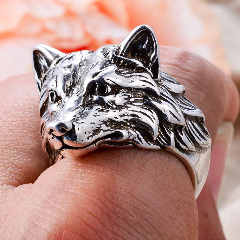 New Arrival Personality Wolf Head Design