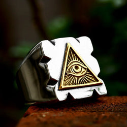 New Style Stainless Eye of Horus Ring