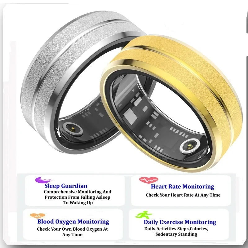 2024 Smart Ring Titanium Steel Health.