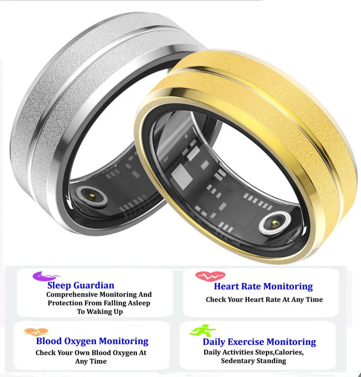 2024 Smart Ring Titanium Steel Health.