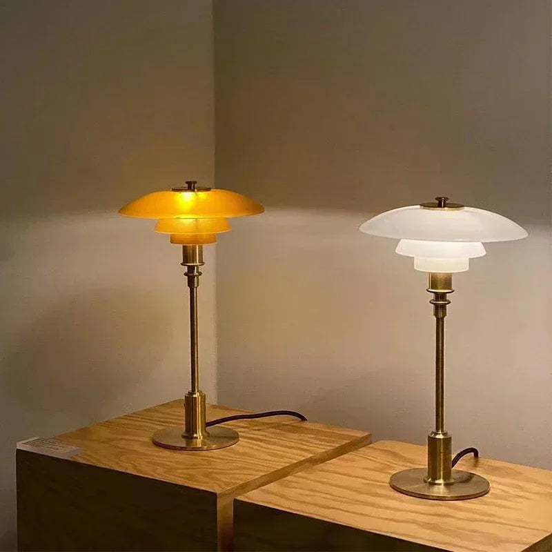 Danish Designer Nordic Glass Desk Lamp.