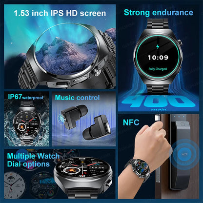 Huawei 2-in-1 Smart Watch with Earphones.