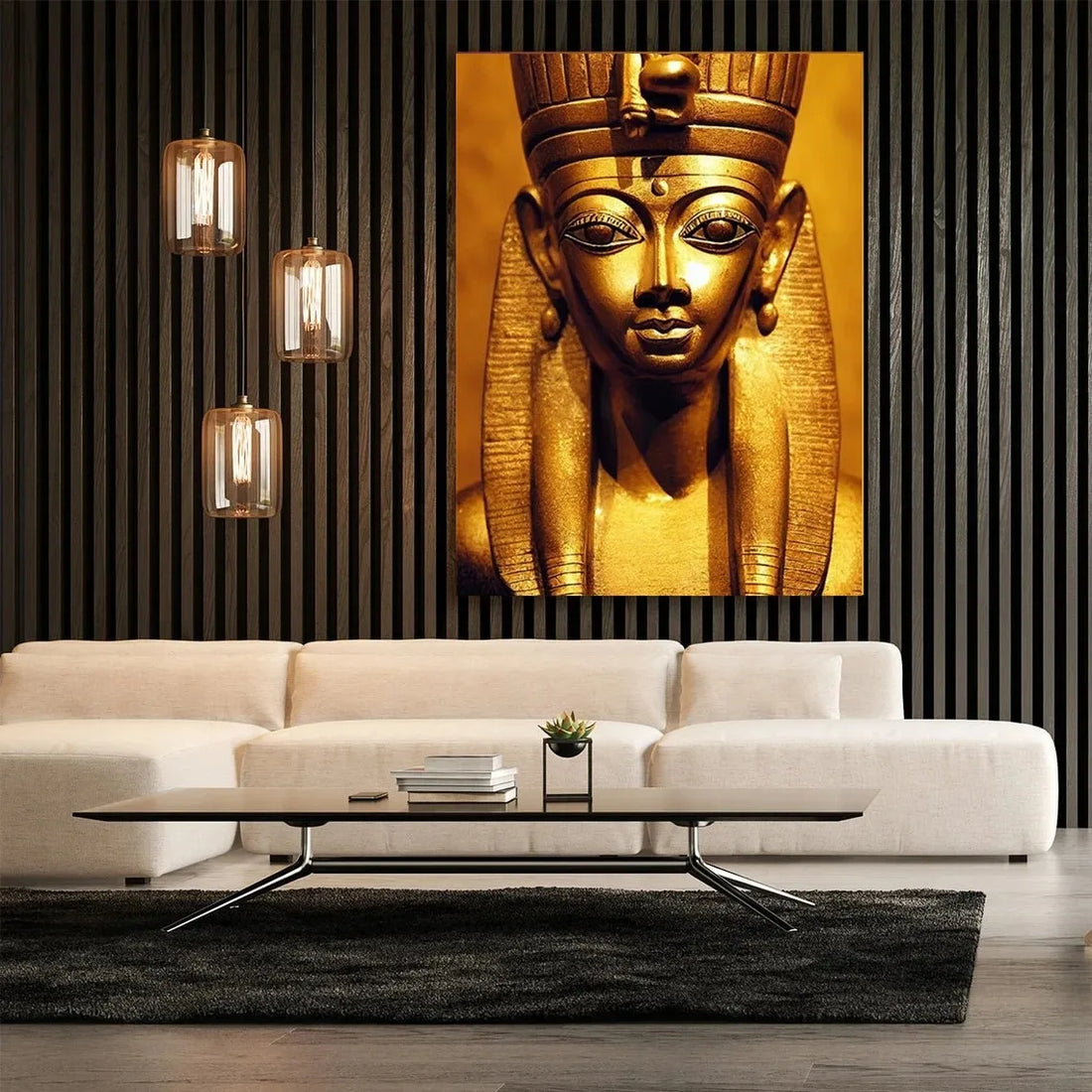 Golden Egyptian Goddess Poster Ancient Pharaoh