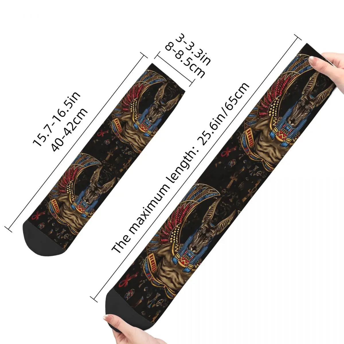 Retro Anubis Men's Socks Ancient Egyptian.