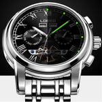 LOREO Tourbillon Mechanical Watch Men Luminous.