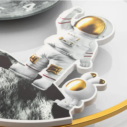 Astronaut Wall Clock Light Luxury.