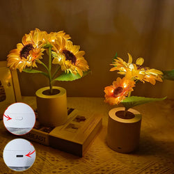 Rechargeable Sunflower Led Simulation Night Light.