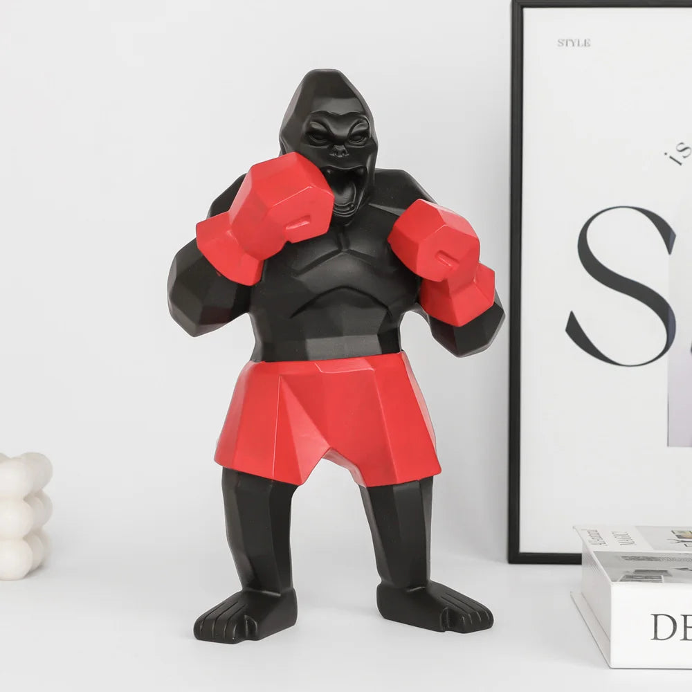 Creative Boxing King Kong Sculpture.