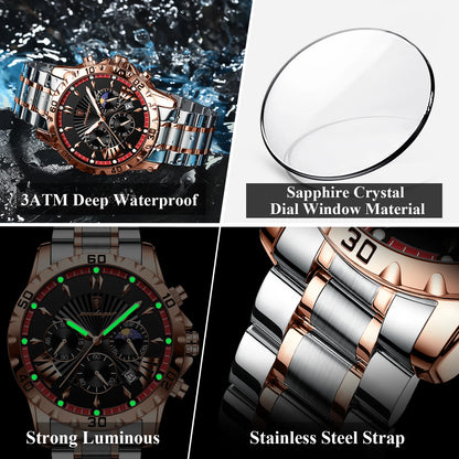 POEDAGAR Luxury High Quality Watch for Man Waterproof .