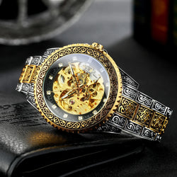 WINNER Vintage Engraved Luxury Mechanical Watch.