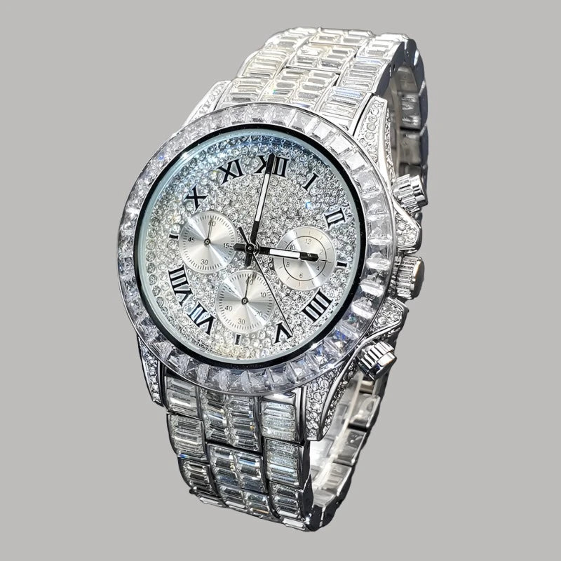 High End Luxury Men Watch Iced Out Spare.