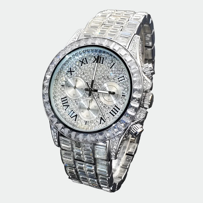 High End Luxury Men Watch Diamond.