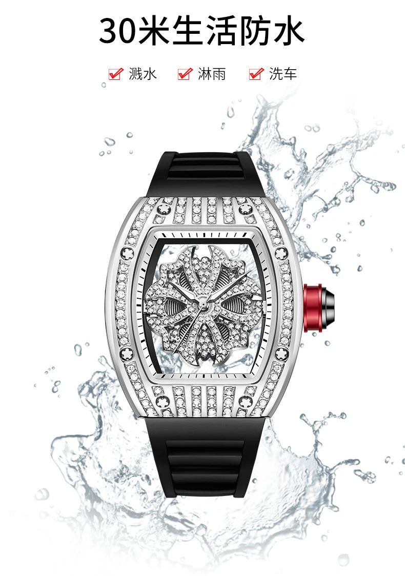 Luxury Diamond Men's Watch Fashion Automatic.