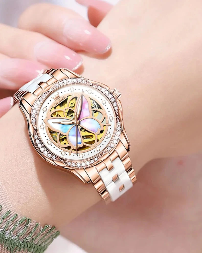 Luxury Brand Women's Automatic Mechanical Watch.